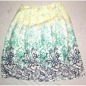 NWT Women's Norton McNaughton Blue Marrakesh Skirt Size 10
